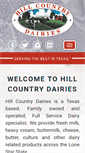Mobile Screenshot of hillcountrydairies.com