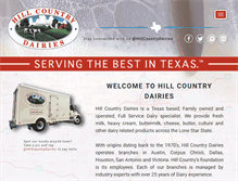 Tablet Screenshot of hillcountrydairies.com
